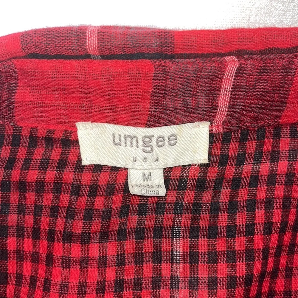 ✅Red Gingham Print Tunic - Picture 7 of 8